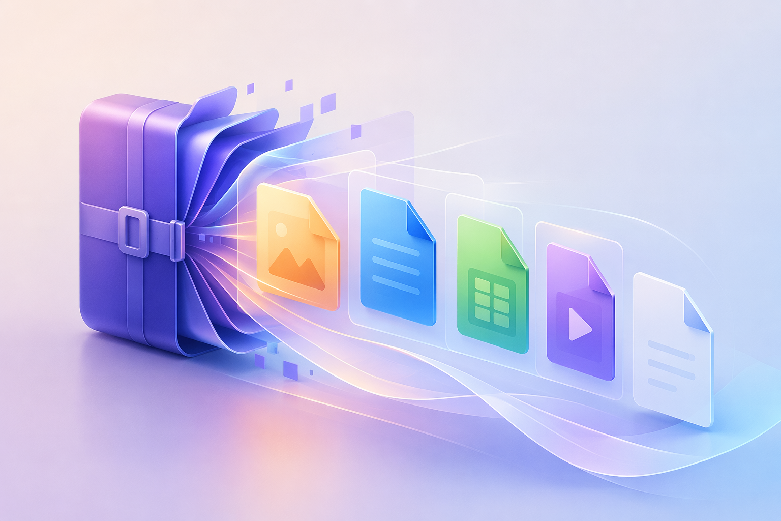 Business owner handling open RAR files online workflow