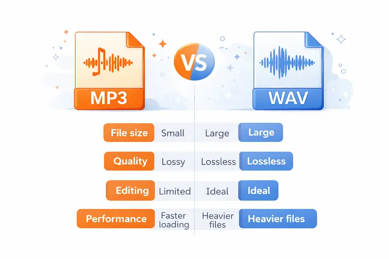 Batch MP3 to WAV converter workflow with multiple audio files