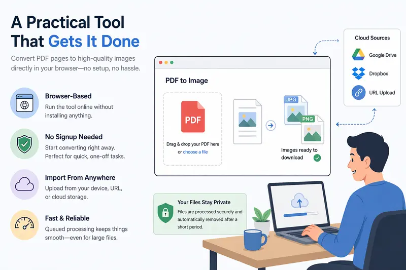 Illustration of choosing between JPG and PNG formats when extracting images from PDF