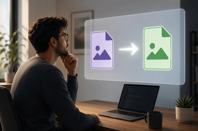 Conceptual flow of AVIF to PNG conversion process