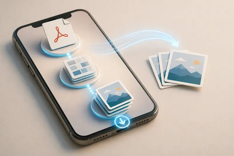 Comparison of high vs low quality PDF to JPG conversion results