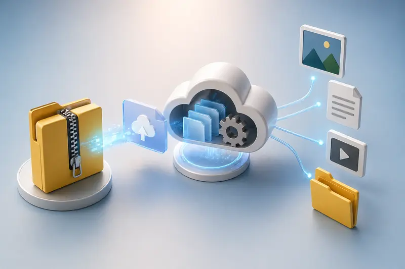 Unpacking large photography archive online