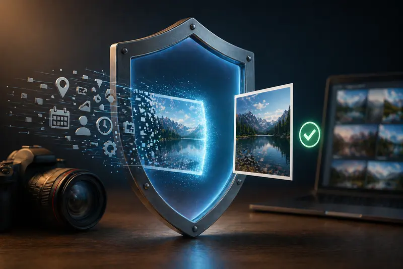 Secure image sharing concept without metadata exposure