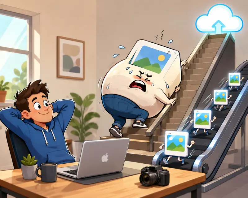 Compress Images Online workflow on mac for marketers