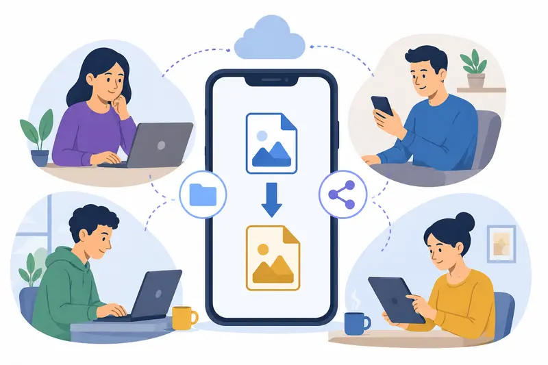 PNG To JPG Converter workflow on iphone for remote teams