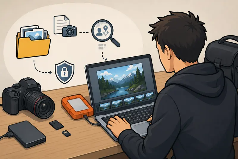 Encrypted photo archive moving between Linux workstation and cloud storage
