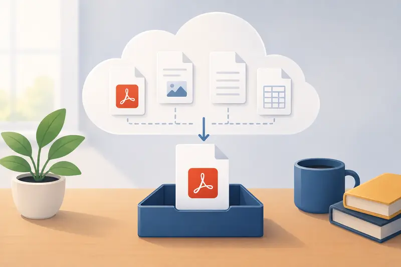 Merge PDF Files workflow on mac for remote teams