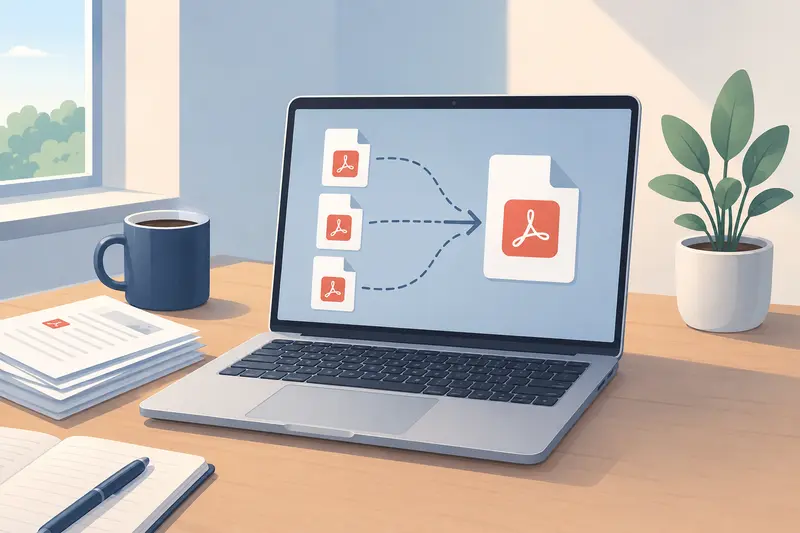 Merge PDF Files workflow on mac for remote teams