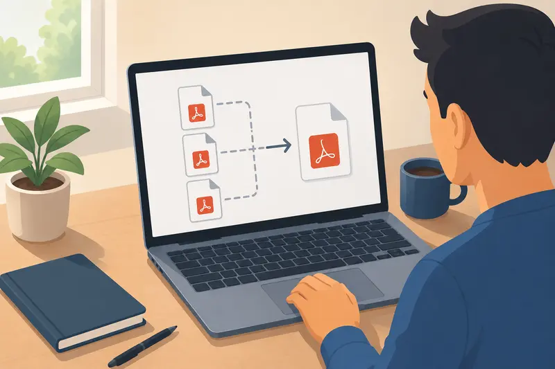 Merge PDF Files workflow on mac for remote teams