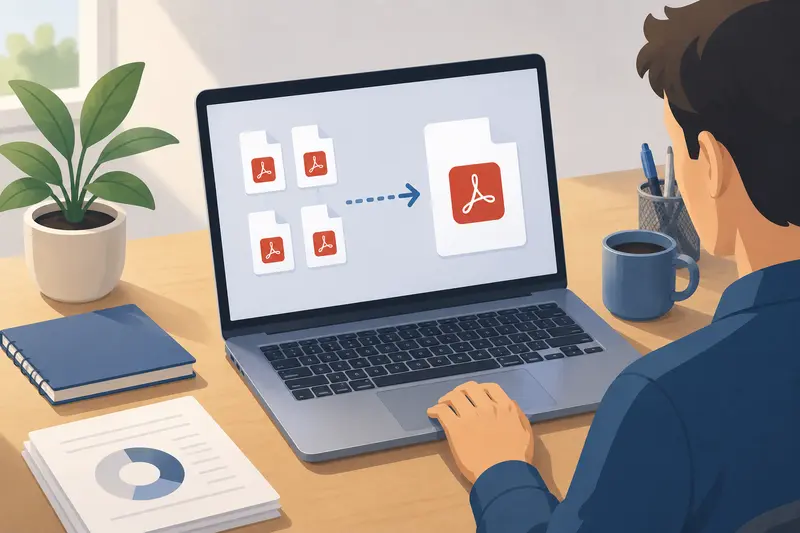 Merge PDF Files workflow on mac for remote teams