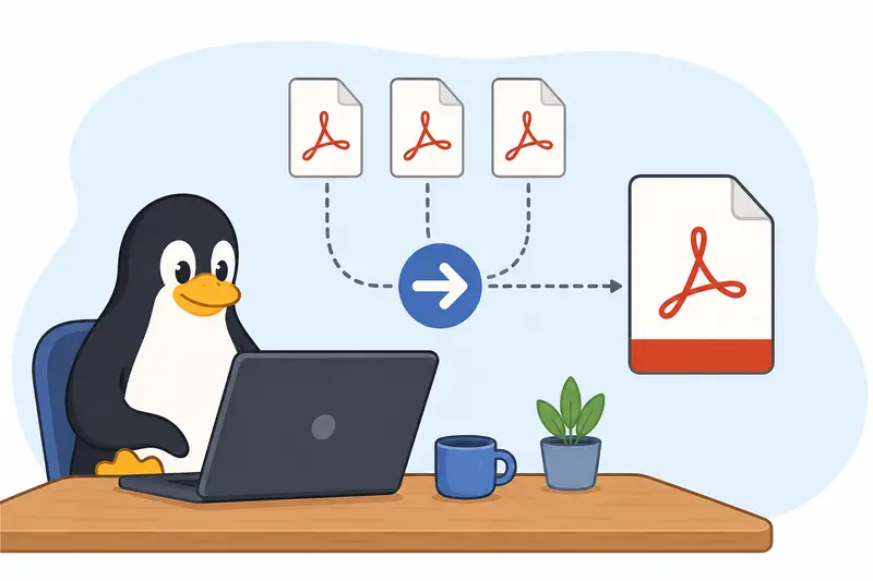 Organized workflow showing users merge PDF files from multiple documents into one clean report