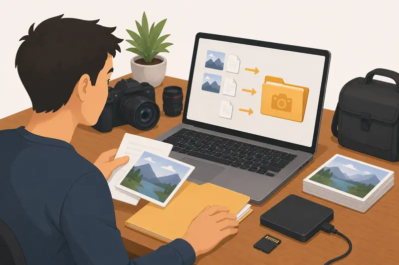 Encrypted photography archive prepared for private client delivery