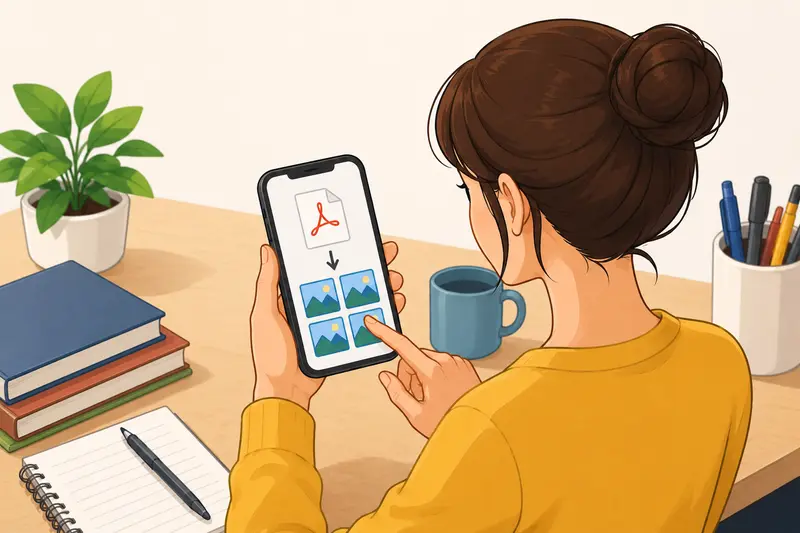 Visual comparison of PDF pages converted into classroom-ready image formats
