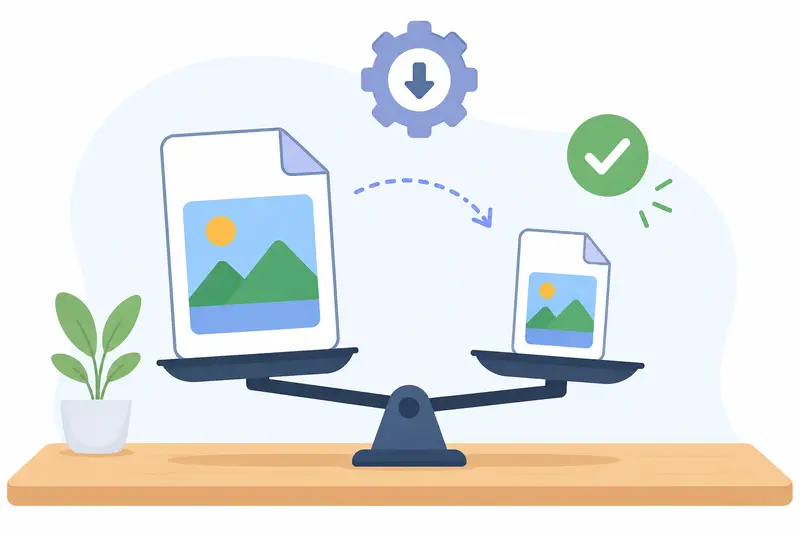 Conceptual image of batch image optimizer handling multiple PNG uploads