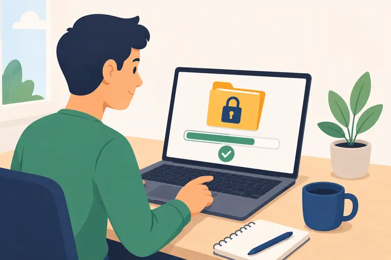 Secure online file sharing with password protection