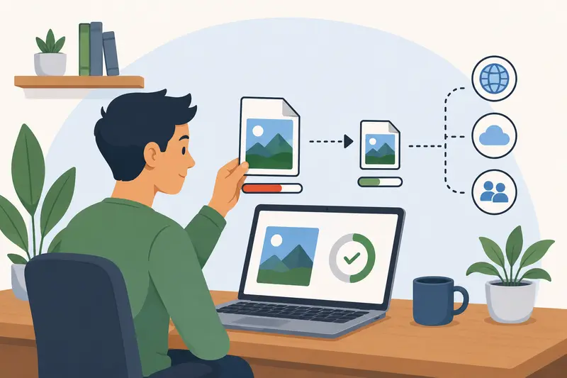 Optimize images for web workflow on browser for remote teams