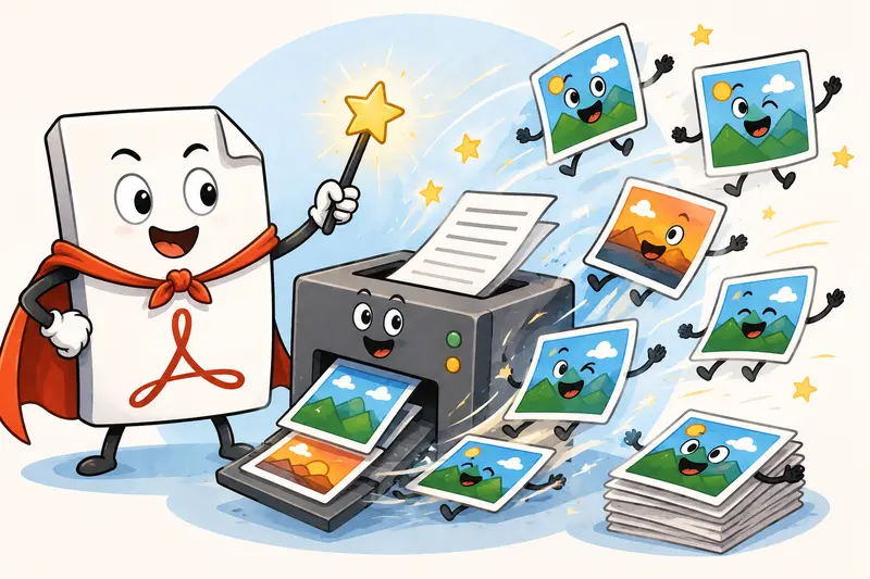 Extract Images From PDF workflow on mobile for marketers