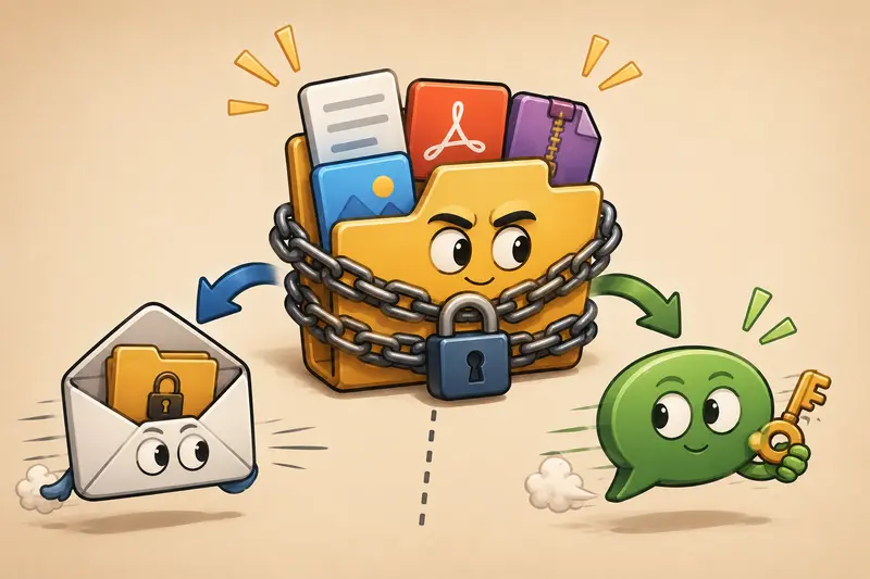 Protected design documents and encrypted file transfer concept