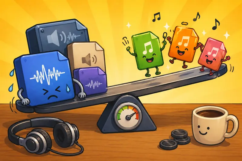 Conceptual artwork of secure temporary cloud processing for convert audio files workflows on mobile devices