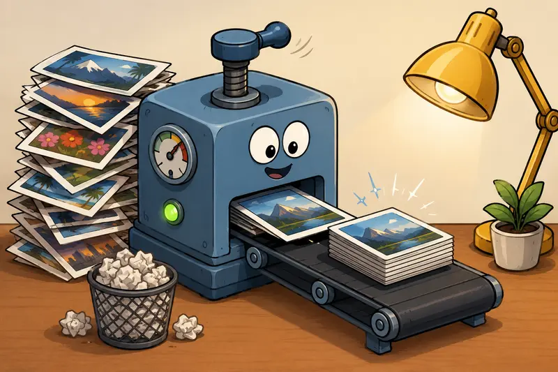 Folders of compressed JPG images prepared for email sharing and cloud upload