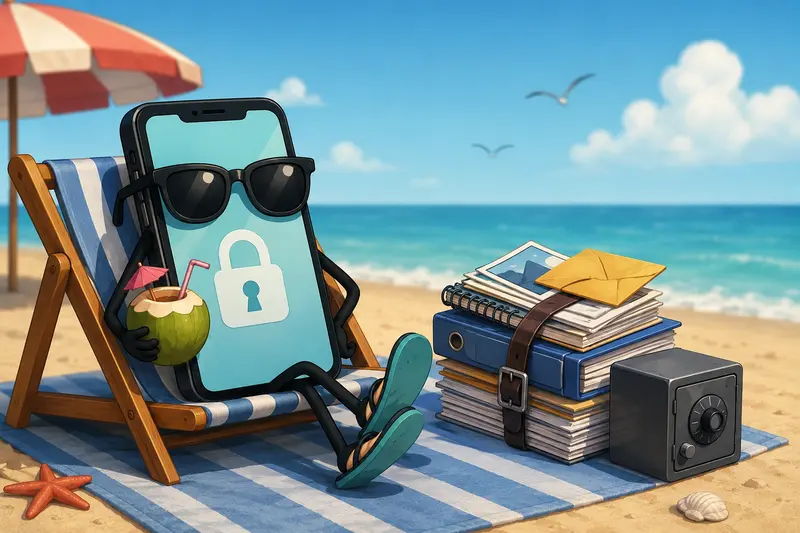 Mobile workflow showing encrypt files online before sharing business documents