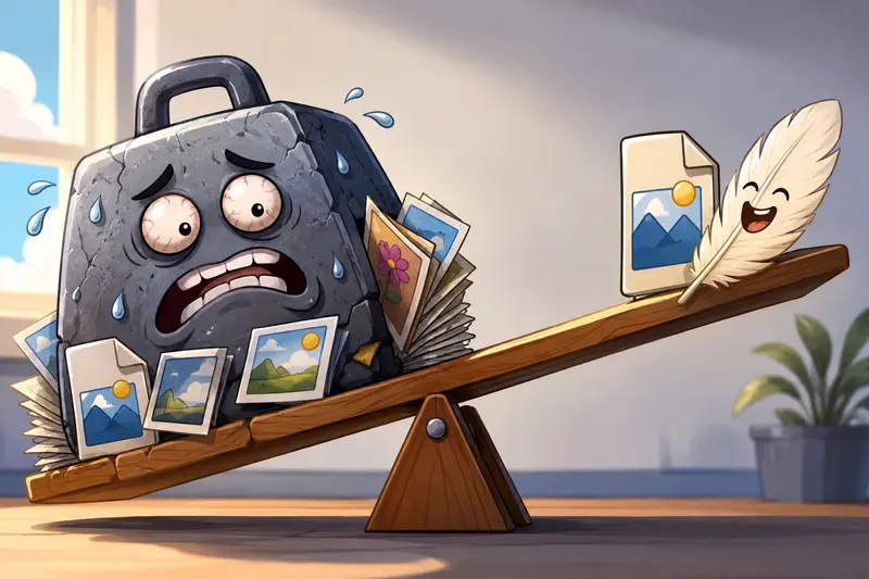 Remote team compressing JPG without losing quality before sharing files