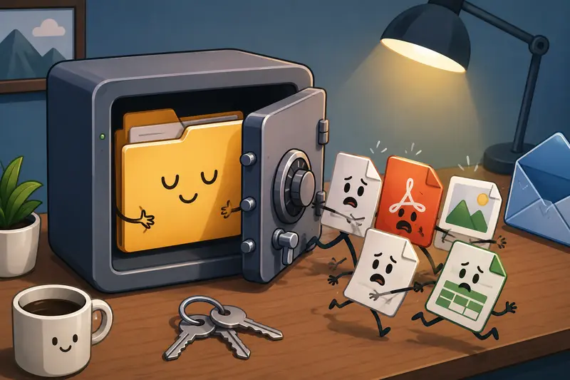 A secure password protect files workflow on Mac with encrypted folders and protected documents