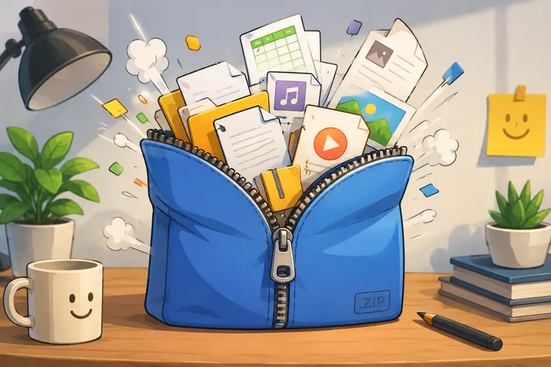 Extract ZIP Files workflow on browser for freelancers