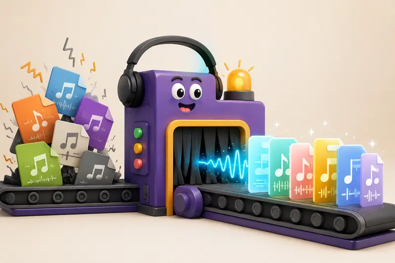 Audio Format Converter Online workflow on desktop for marketers