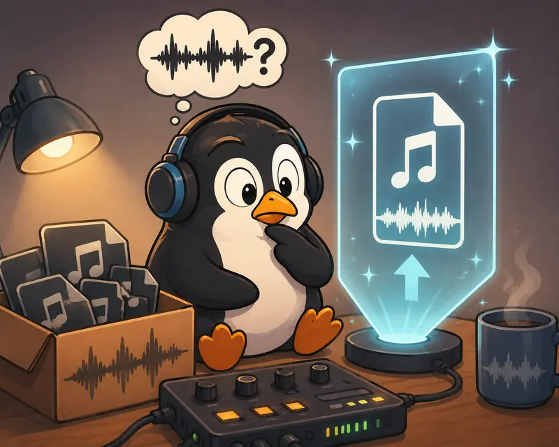 Illustration of high quality audio conversion from compressed MP3 files into WAV files for editing workflows