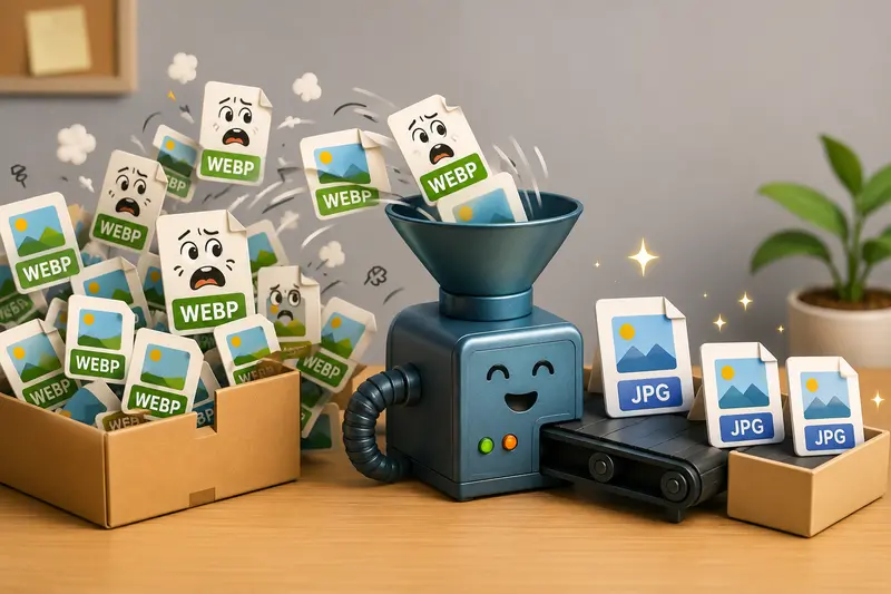 WEBP To JPG Converter workflow on android for small business owners