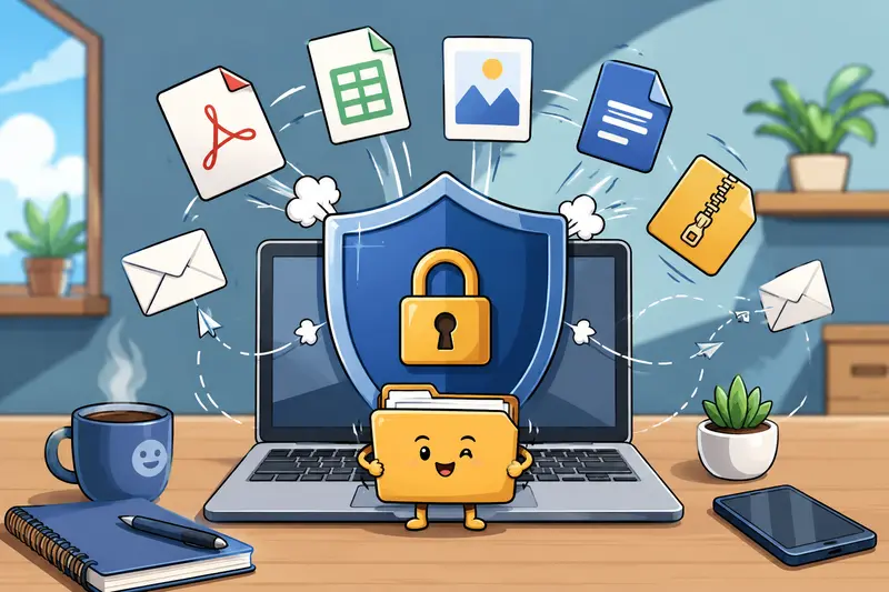 Remote team workflow using encrypt files online before cloud sharing