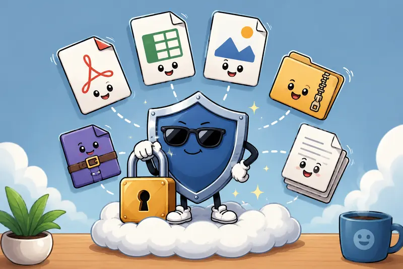 Password-protected document transfer process for remote collaboration