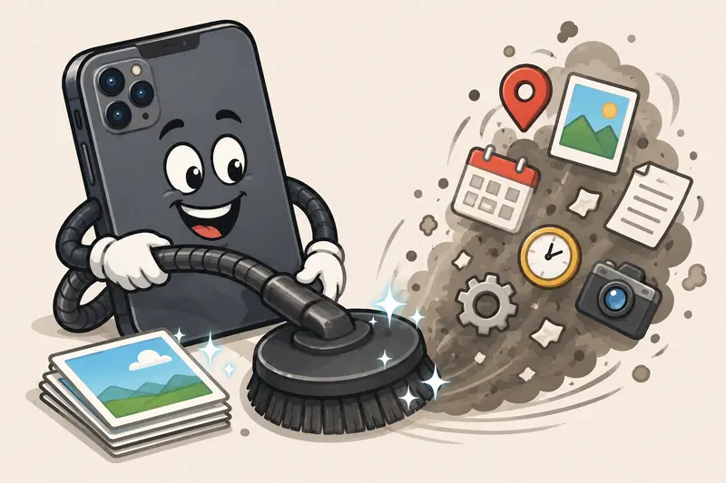 Cleaned business photo files prepared for secure sharing after metadata removal