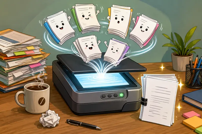 Student organizing and merge PDF documents into one printable study packet