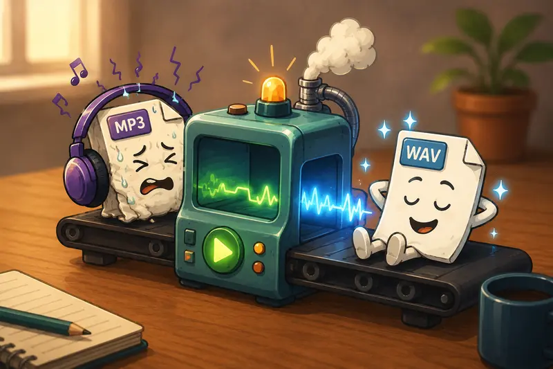 High quality audio conversion workflow for distributed teams and editors