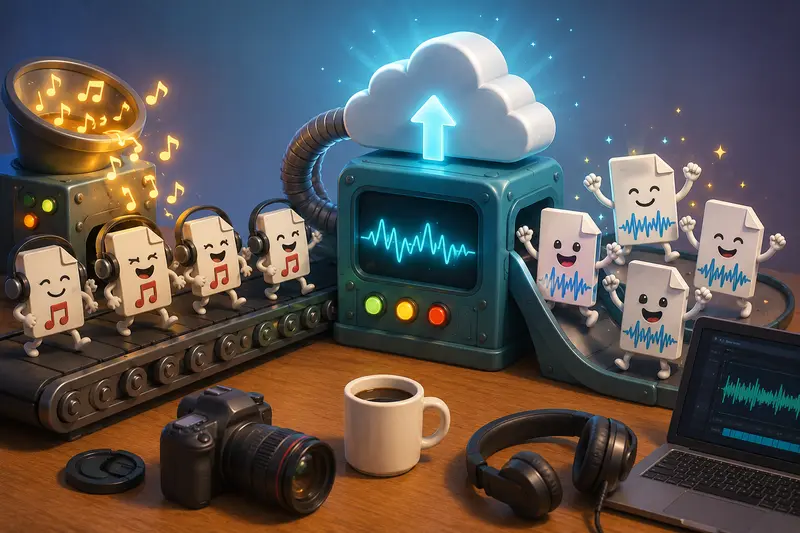 Privacy-focused MP3 to WAV conversion and metadata cleanup process