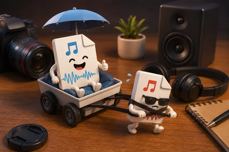 Creative media workflow using MP3 to WAV converter for production-ready audio