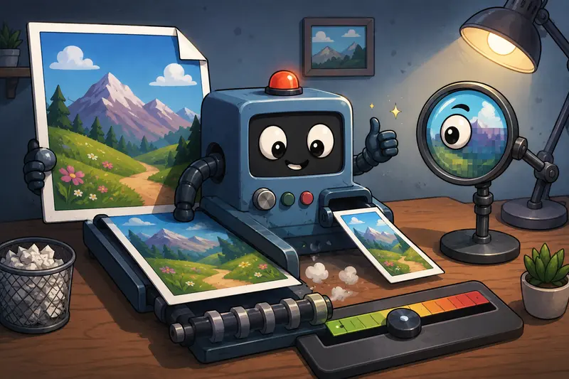 Conceptual image showing developers managing multiple image formats and compression workflows