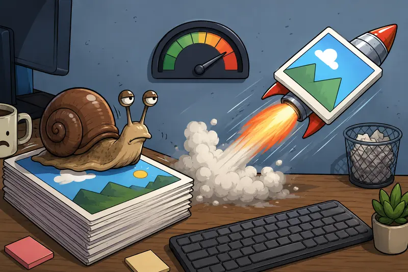 Developer workflow to optimize images for web before deployment