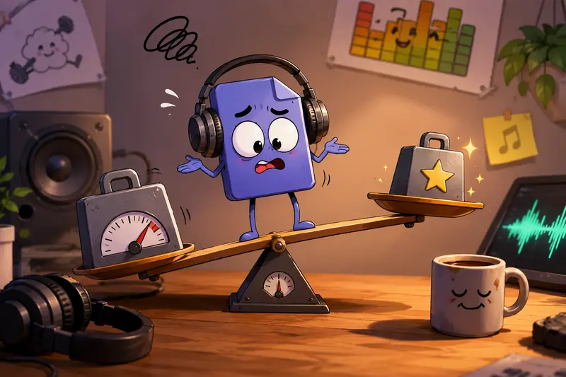 Audio waveform transforming between file formats during high quality audio conversion