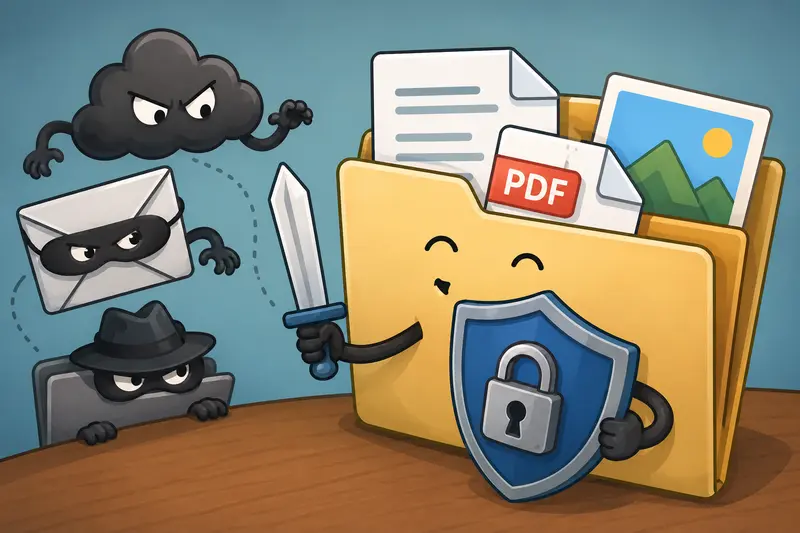 Password protect files before secure website uploads