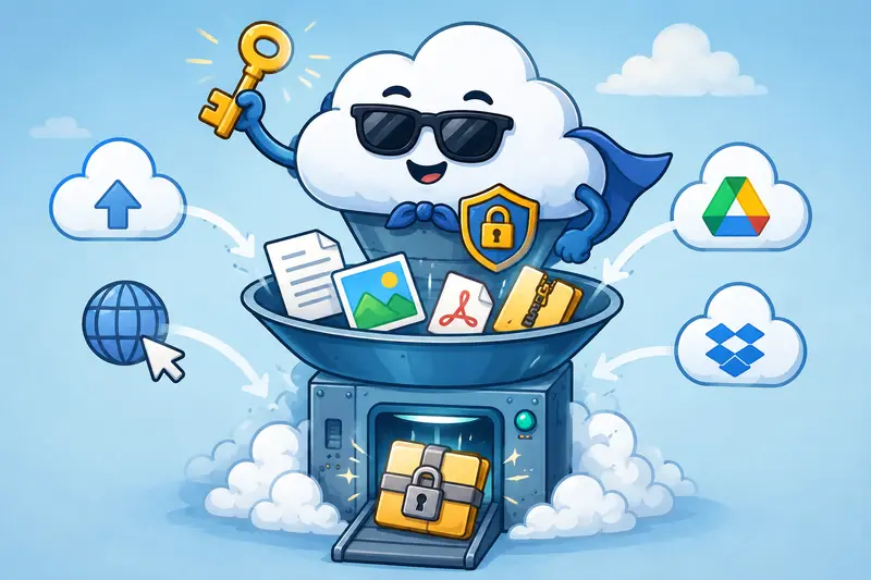Secure files online with encrypted document workflows