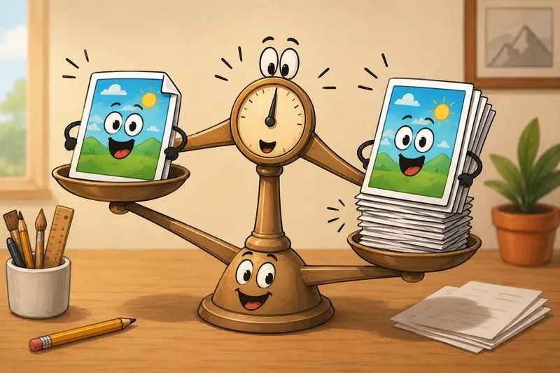 High quality PDF to image printing workflow with clean document pages ready for output