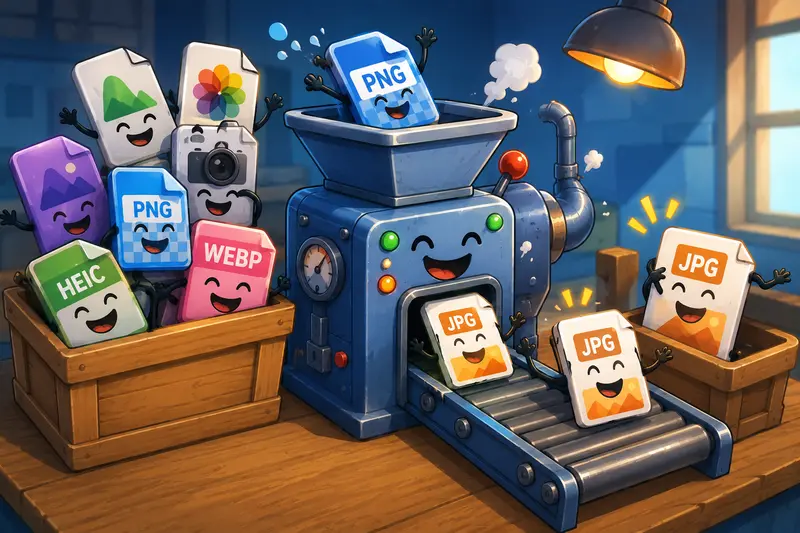 Mobile-friendly PNG to JPG conversion for fast publishing workflows