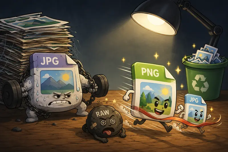 Optimized image formats improving website speed and cloud collaboration