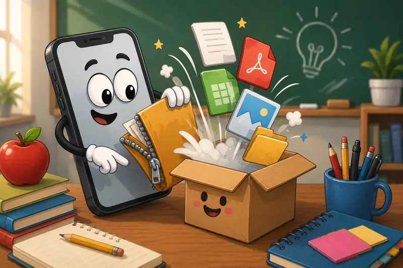 Secure open RAR files online processing for educational documents