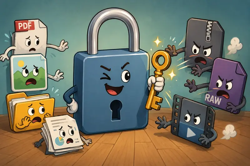Encrypted document workflow for designers sharing client assets