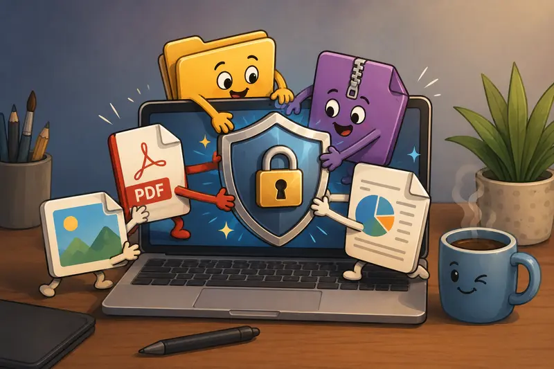 Password protect PDFs and images before client delivery
