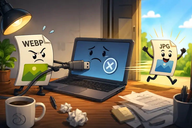 Remote team using a WEBP to JPG converter across multiple devices